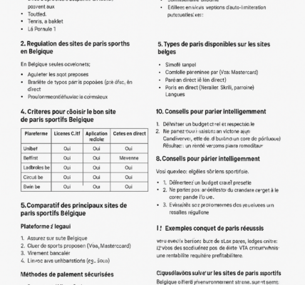 sites de paris sportifs Belgique